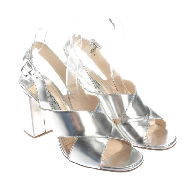 Sandaletten, in Silber, Prada
