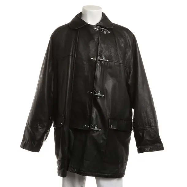 Giacca in pelle, in Nero, Pelle, Fay