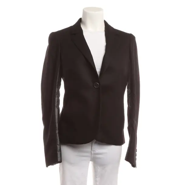 Blazer, in Schwarz, Cupro, Brunello Cucinelli