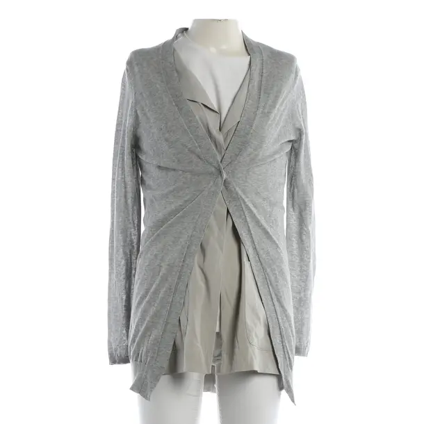 Cardigan, in Light Gray, Viscose, Brunello Cucinelli