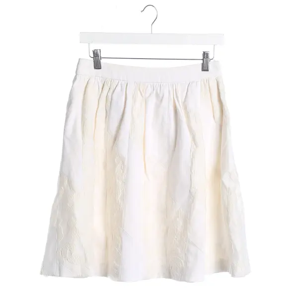 Gonna, in Bianco, Cotone, Prada