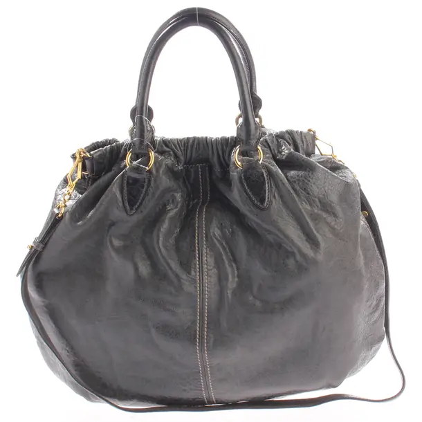 Handbag, in Gray, Leather, Miu Miu