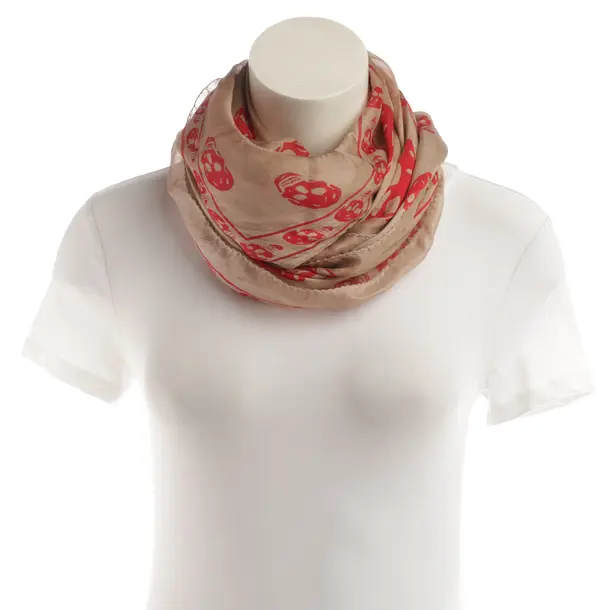 Tuch, in Hellbraun, Seide, Alexander McQueen