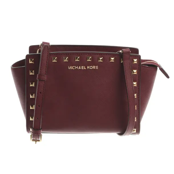 Shoulder Bag, in Bordeaux, Leather, Michael Kors