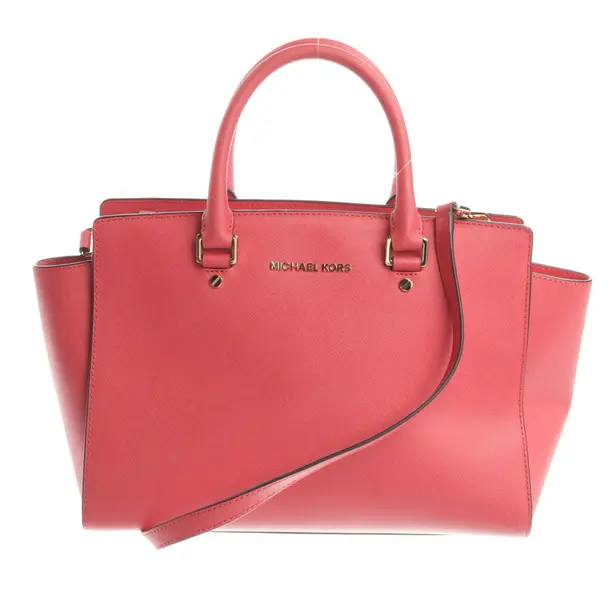 Handtasche, in Hellrot, Leder, Michael Kors