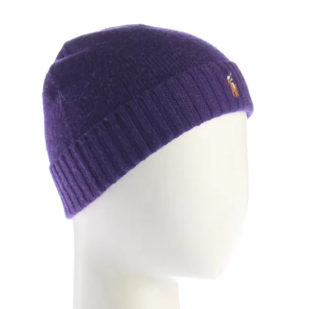 Beanie, in Purple, Wool, Polo Ralph Lauren