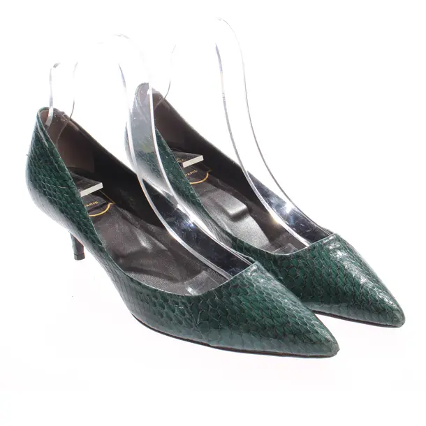 Décolleté, in Verde scuro, Roger Vivier