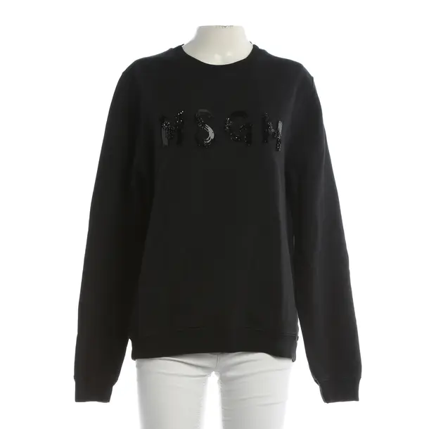 Felpa, in Nero, Cotone, MSGM