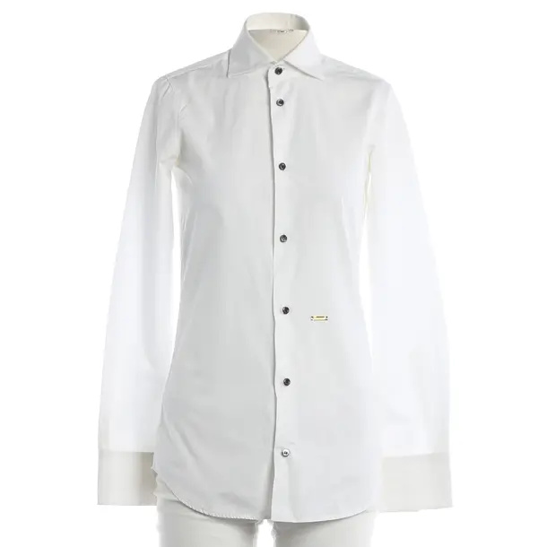 Bluse, in Weiß, Baumwolle, Dsquared
