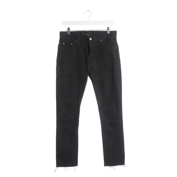 Jeans Slim Fit, in Schwarz, Baumwolle, Saint Laurent