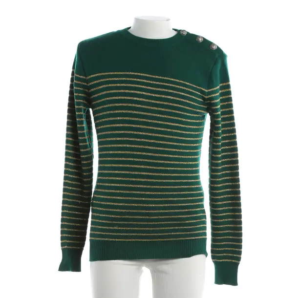 Jumper, in Green, Wool, Balmain