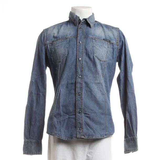 Camicia in denim, in Blu, Cotone, Dolce e Gabbana