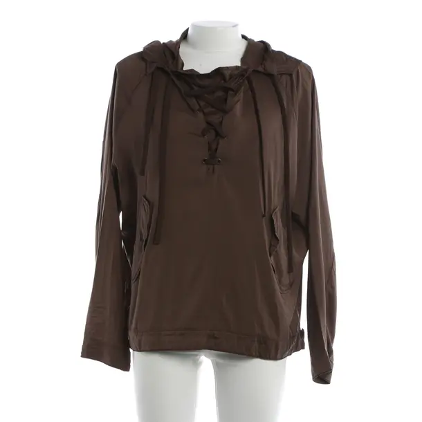 Hoodie, in Brown, Silk, Bottega Veneta