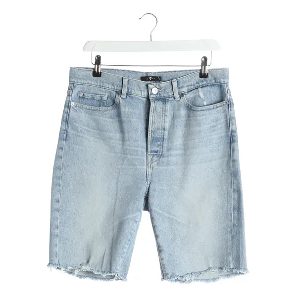 Bermuda Shorts, in Light Blue, Cotton, 7 for all mankind