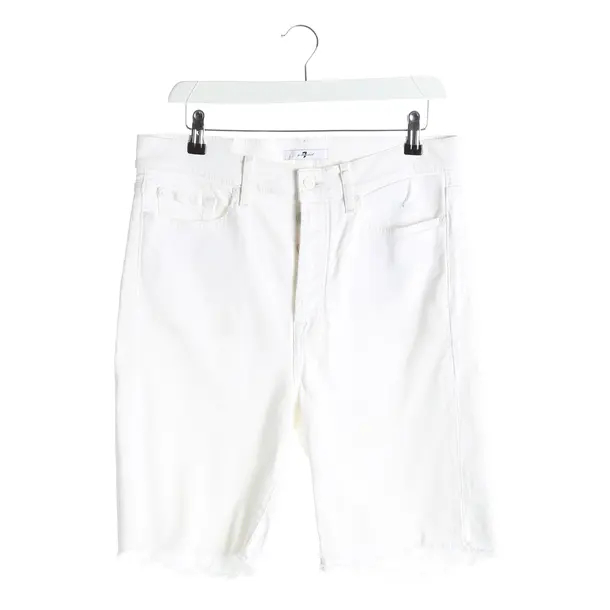 Bermuda Shorts, in White, Cotton, 7 for all mankind