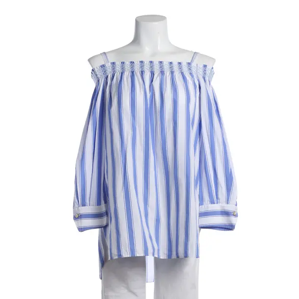 Blouse, in Blue, Cotton, Caliban