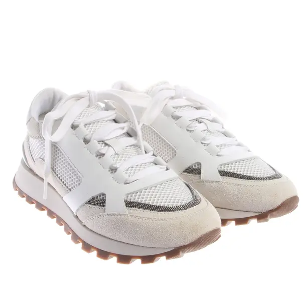 Sneaker, in Weiß, Brunello Cucinelli