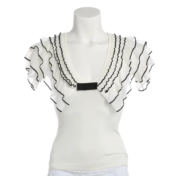 Camicia, in Bianco, Viscosa, Valentino