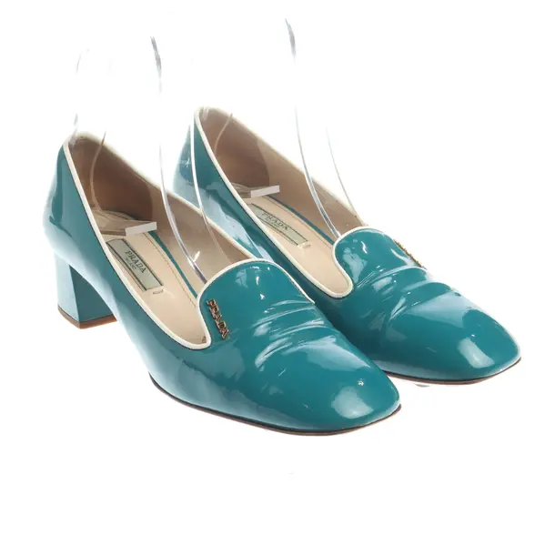 Loafers, in Turquoise, Prada