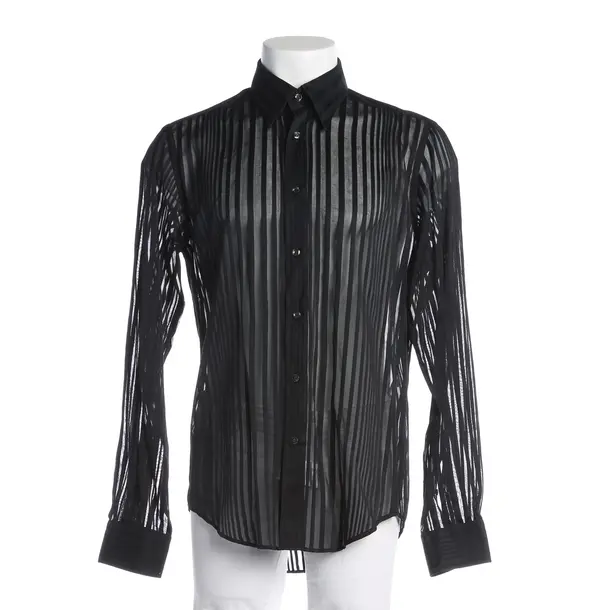 Shirt, in Black, Cotton, Versace