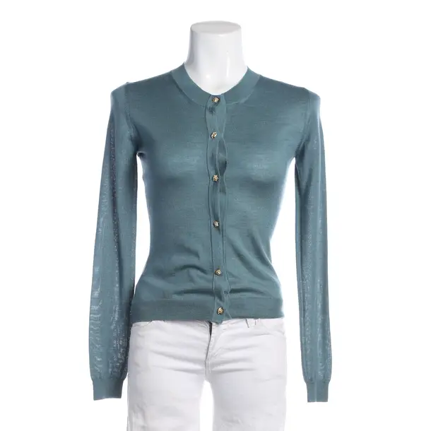 Cardigan, in Blue, Cotton, Versace