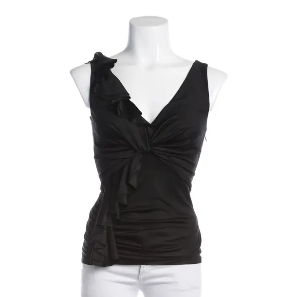 Top, in Black, Viscose, Versace