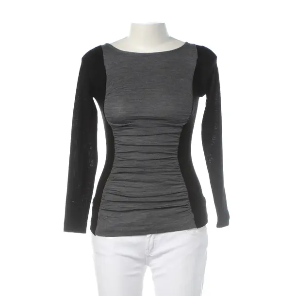 Longsleeve, in Schwarz, Wolle, Paule Ka