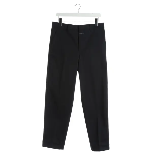 Pantaloni, in Nero, Cotone, Chiuso