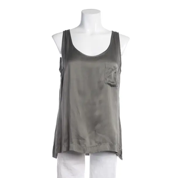Top, in Gray, Silk, Drykorn