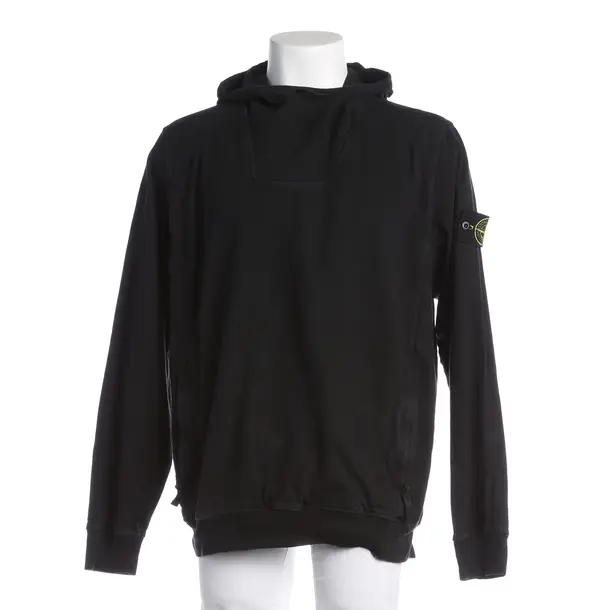 Hoodie, in Schwarz, Baumwolle, Stone Island
