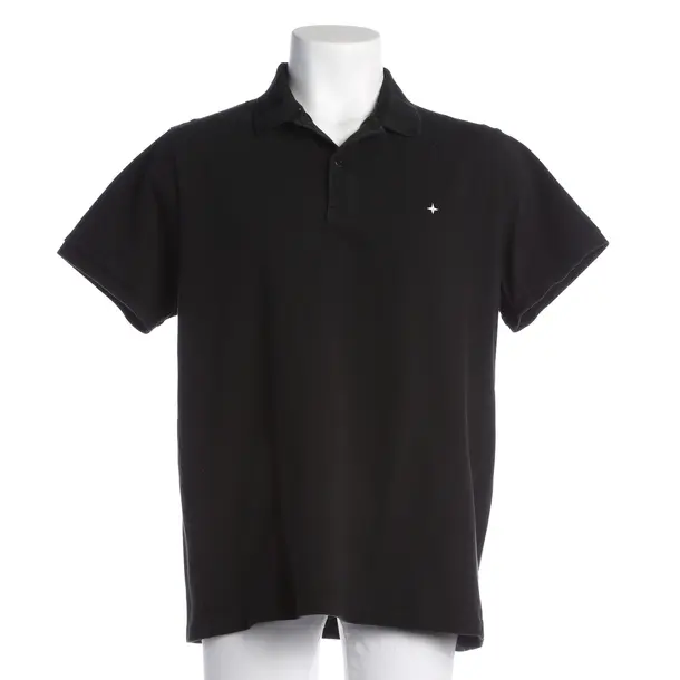 Poloshirt, in Schwarz, Baumwolle, Stone Island