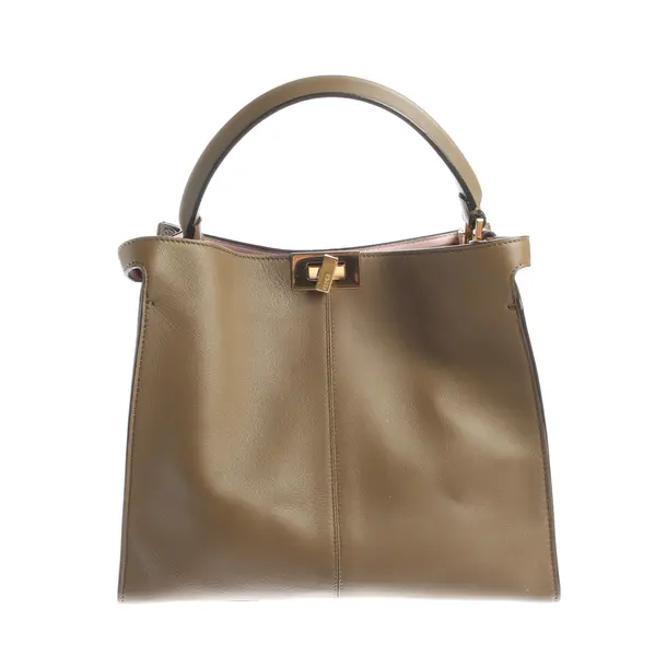 Handtasche, in Camel, Leder, Fendi