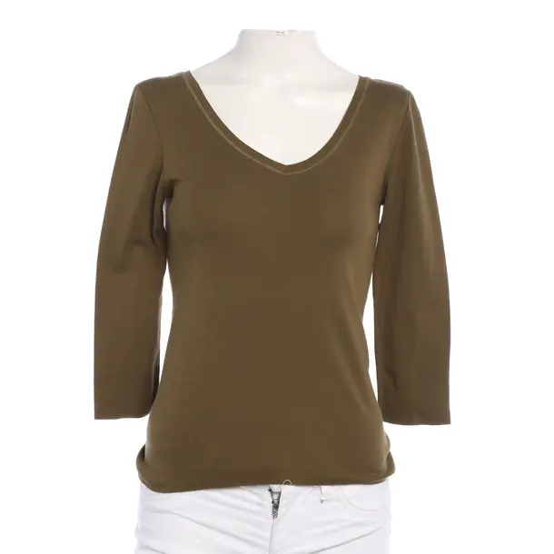 Long Sleeve Shirt, in Olive Green, Cotton, Marc Cain