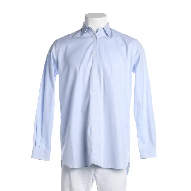 Shirt, in Light Blue, Cotton, Aglini