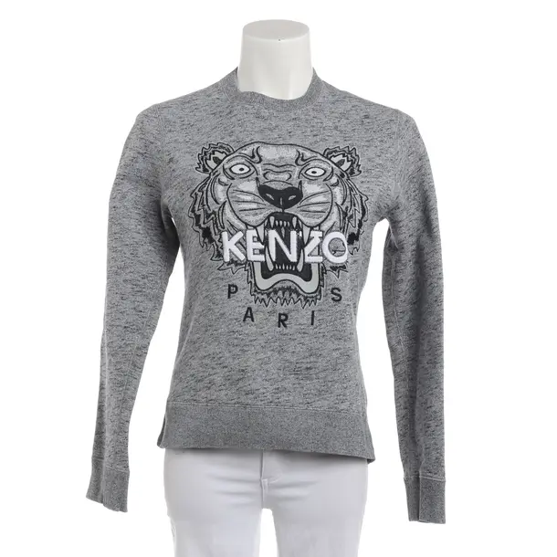 Sweatshirt, in Grau, Baumwolle, Kenzo