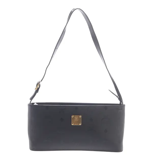 Shoulder Bag, in Black, Polyurethane, MCM