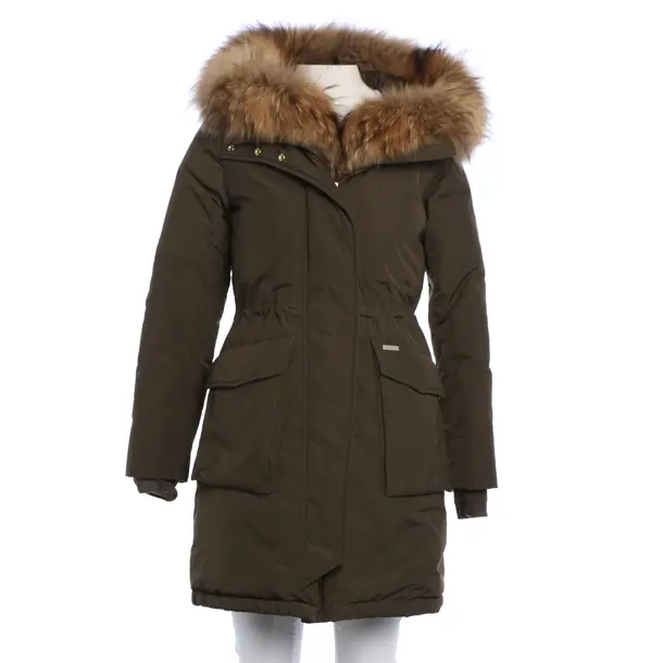 Winter Jacket, in Olive Green, Polyester, Woolrich