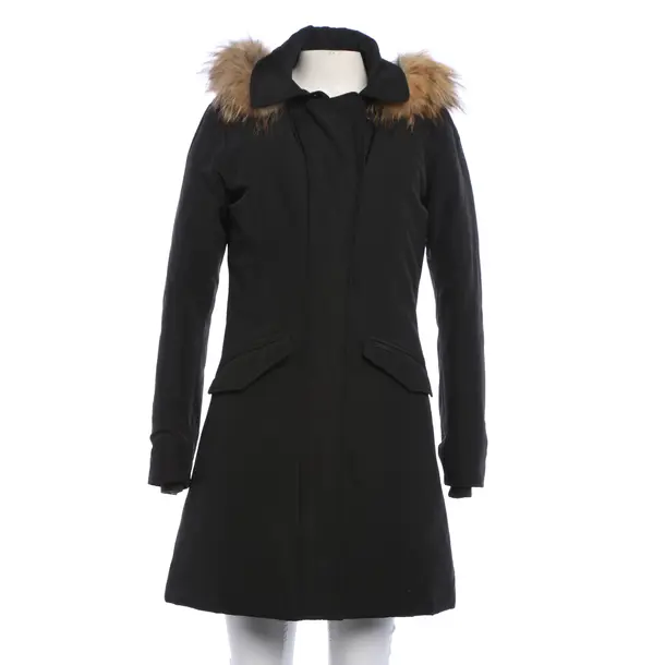 Wintermantel, in Schwarz, Baumwolle, Woolrich