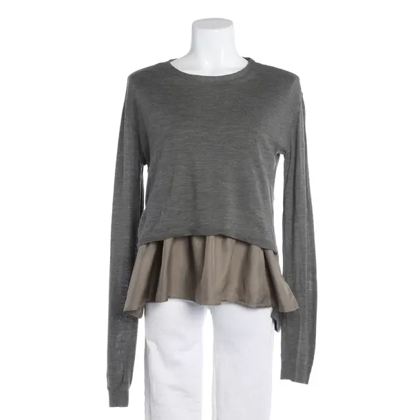Longsleeve, in Grau, Wolle, Dorothee Schumacher