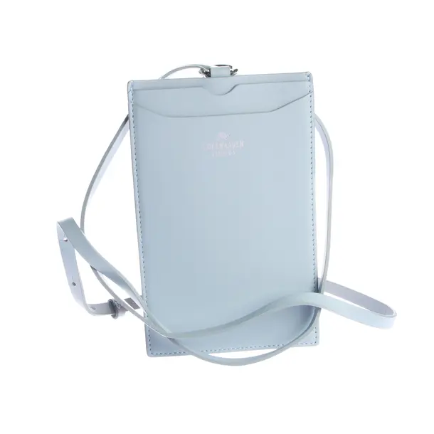 Phone Bag, in Light Blue, Leather, Copenhagen