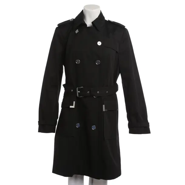 Mid-Season Coat, in Black, Cotton, Michael Kors