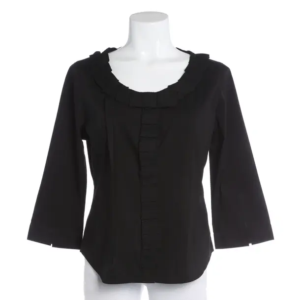 Camicetta, in Nero, Cotone, Steffen Schraut