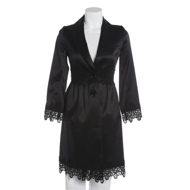 Übergangsmantel, in Schwarz, Baumwolle, Valentino