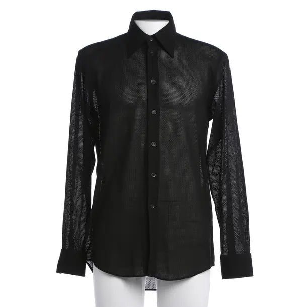 Hemd, in Schwarz, Baumwolle, Versace