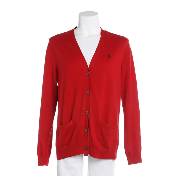 Cardigan, in Red, Cotton, Polo Ralph Lauren