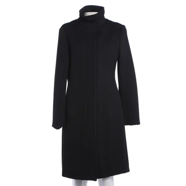 Mid-Season Coat, in Navy, Polyester, Strenesse