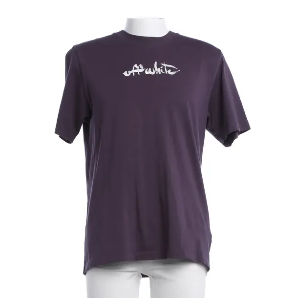 Maglietta, in Viola, Cotone, Bianco sporco