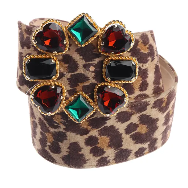 Gürtel, in Dunkelbraun, Leder, Moschino