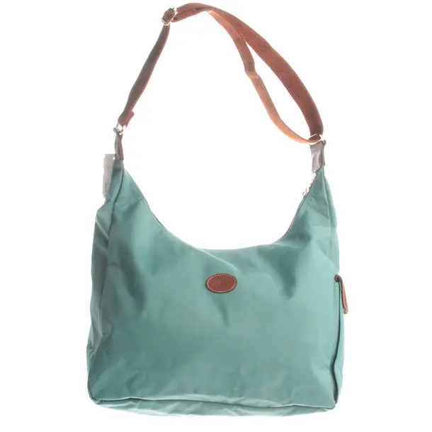 Schultertasche, in Türkis, Baumwolle, Longchamp