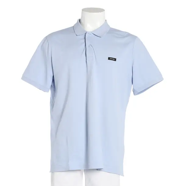 Polo Shirt, in Light Blue, Cotton, Calvin Klein